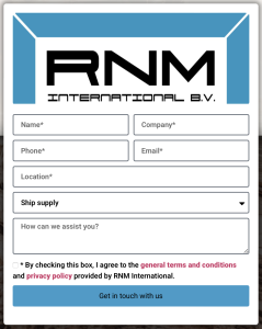 Contactform | RNM International